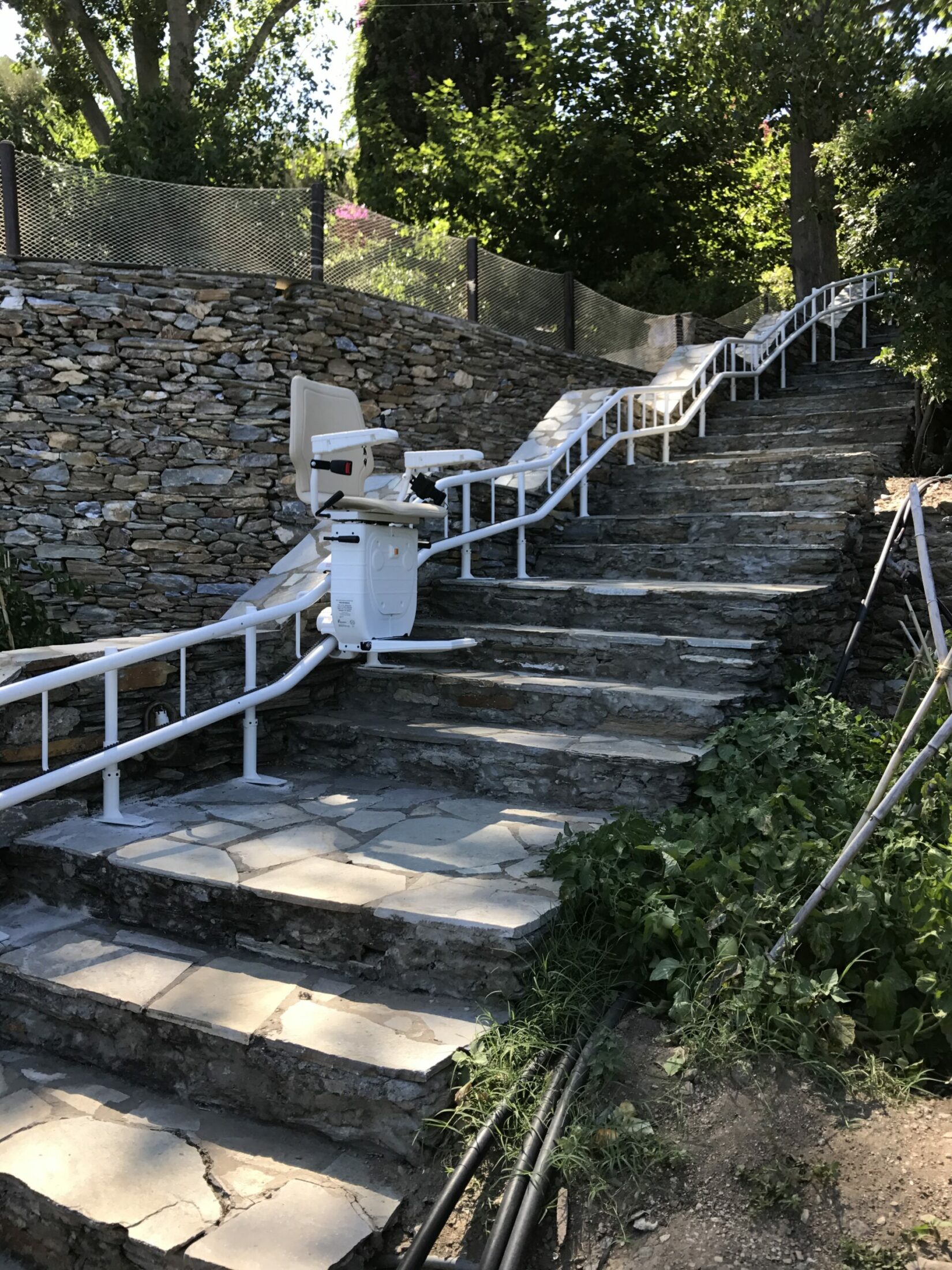 monte escalier extérieur