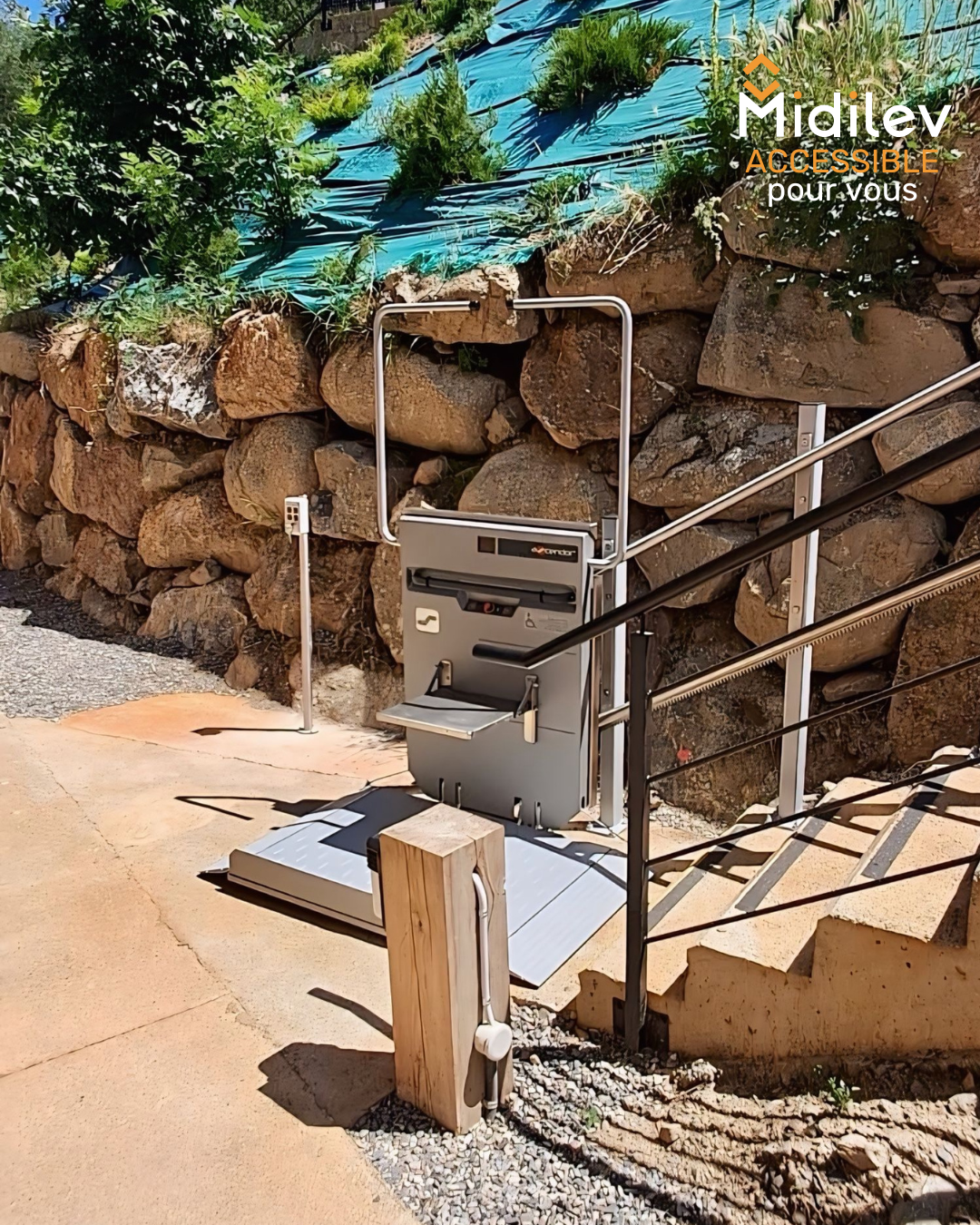 plateforme monte escaliers