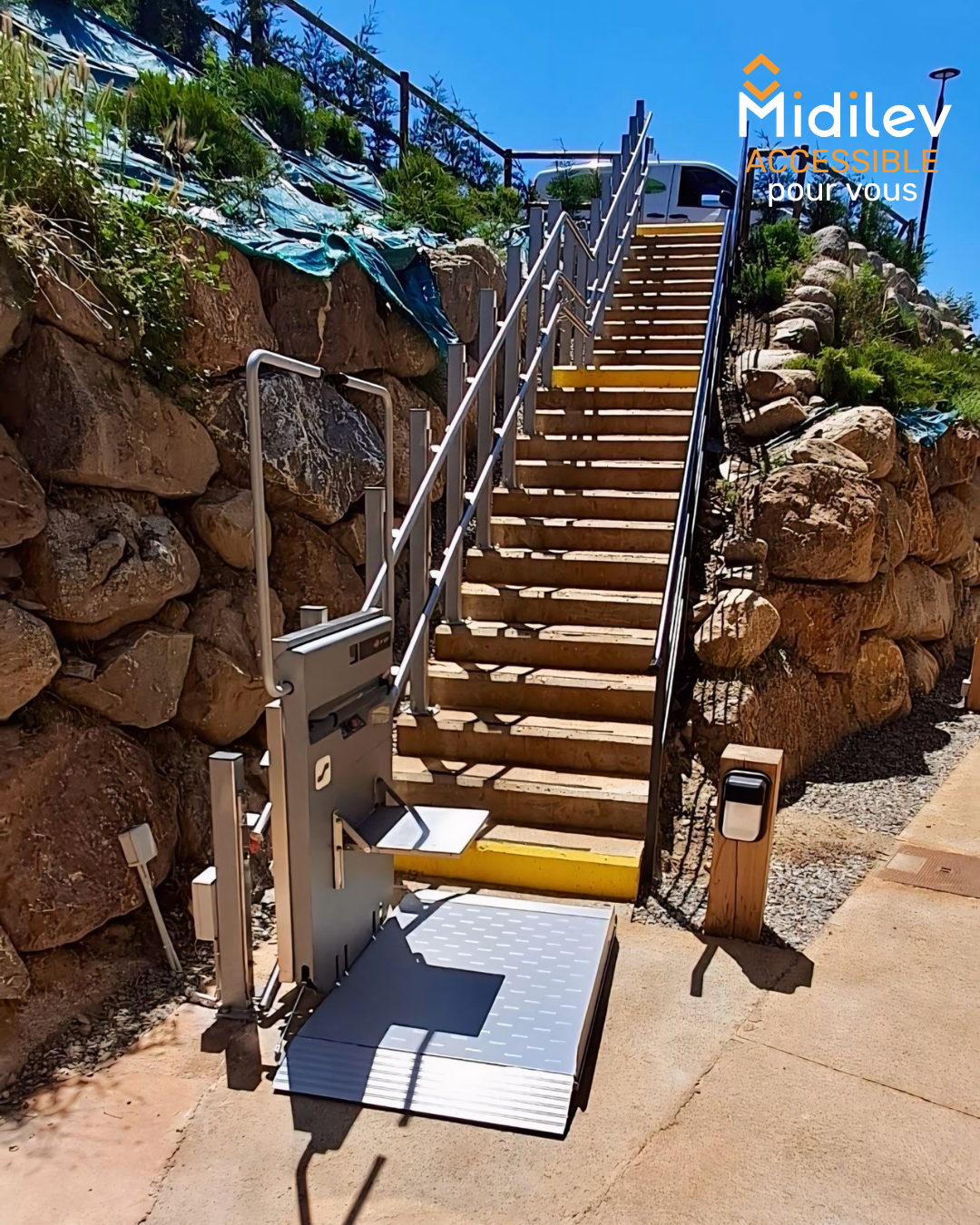 plateforme monte escalier droit