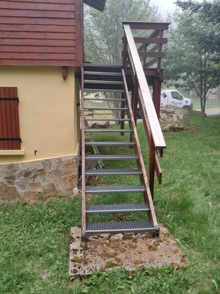 photo de l'escalier avant installation