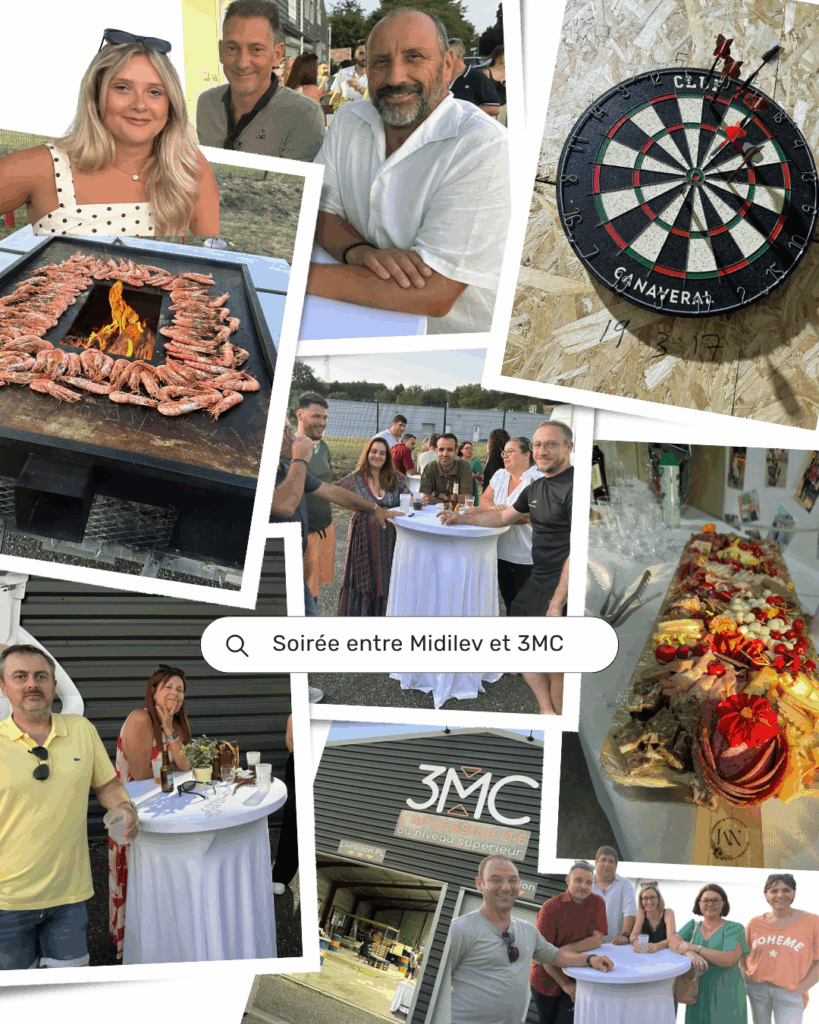 photo montage de la soirée à Villeneuve sur Lot entre Midilev et 3MC